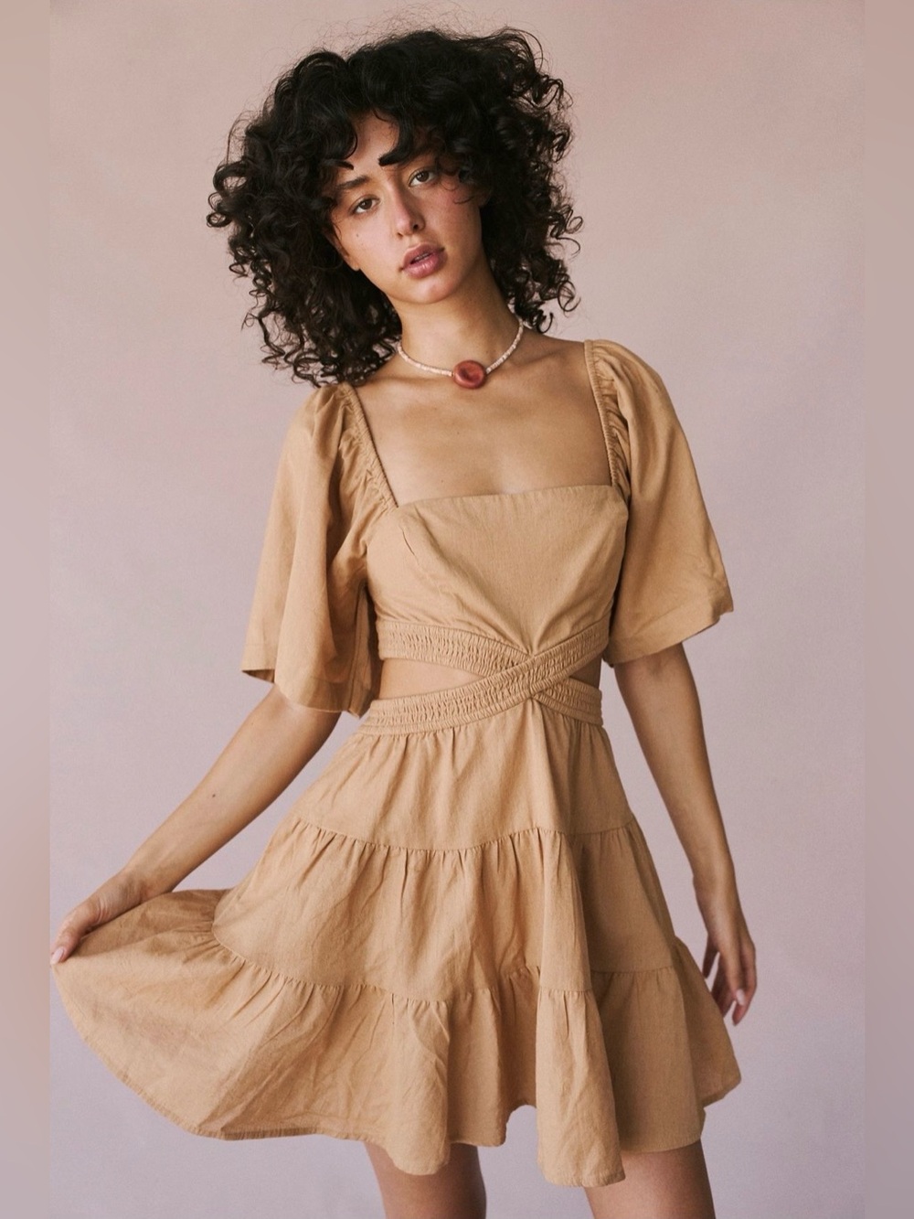 Free People Cross of Sunlight Mini Dress
